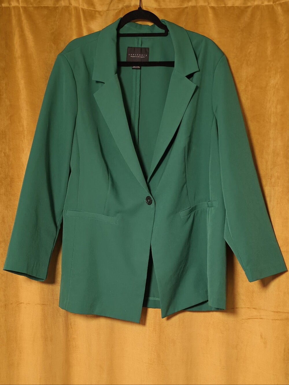 Sanctuary Emerald Green Single-Button Blazer